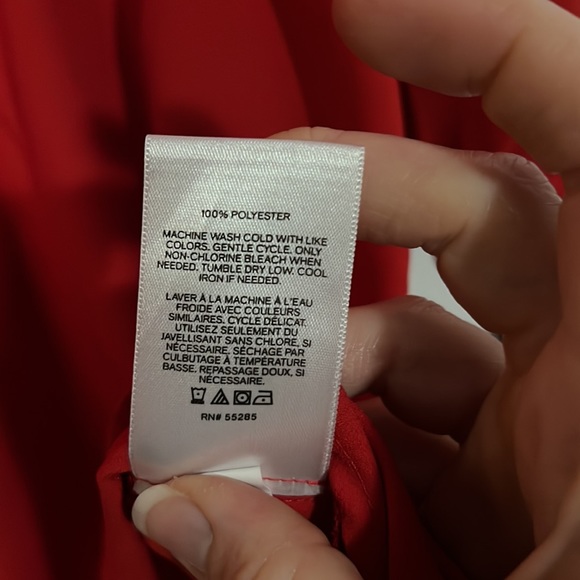 Long Sleeved Red Dress - Picture 5 of 6